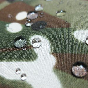 Teflon 100% Polyester gewebte wasserdichte Militär Tarnung Regenjacke im Freiengewebe